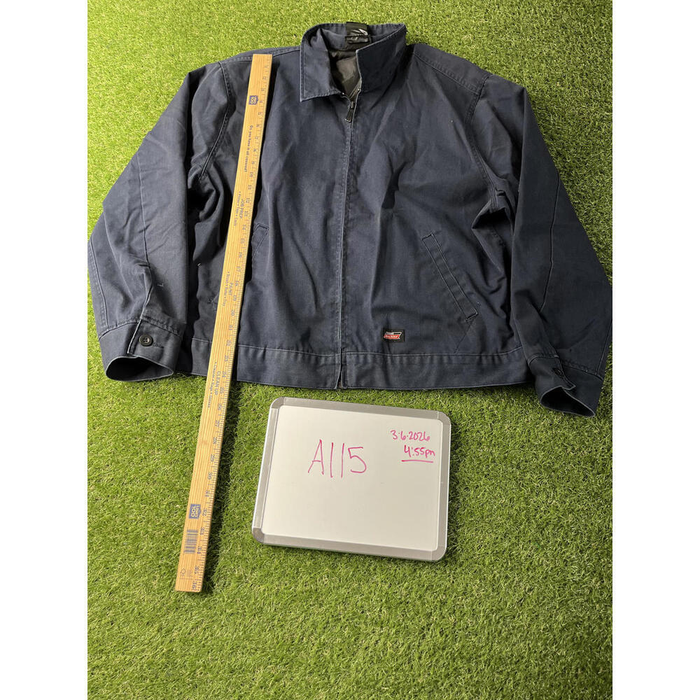 Dickies Navy Blue Work Jacket Size XL Chore Coat Trucker‎ Barn Rancher